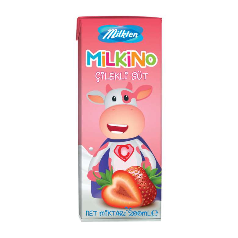 Milkten Milkino Çilekli Süt 200 Ml