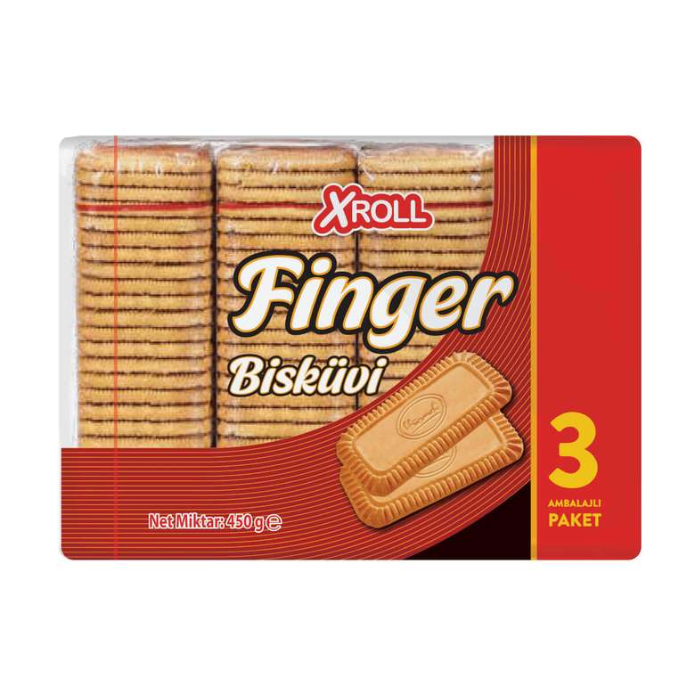 Xroll Bisküvi Finger 450 G
