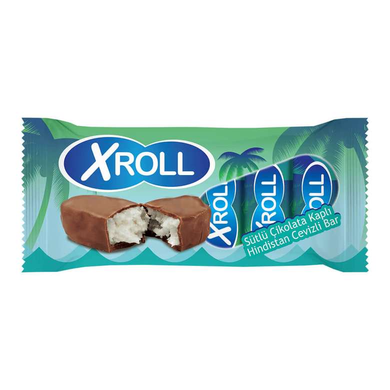 Xroll Bar Çikolata Hindistan Cevizli 5X25 G