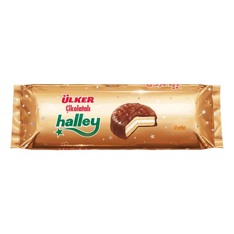 Ülker Çikolatalı Halley Bisküvi 8X30 G