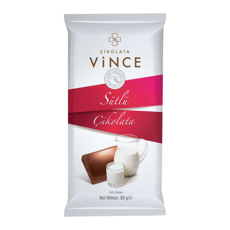 Vince Çikolata Sütlü 80 G
