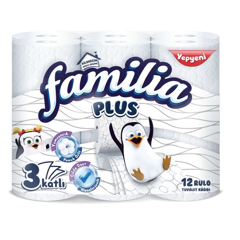 Familia Plus Tuvalet Kağıdı 3 Katlı 12Li
