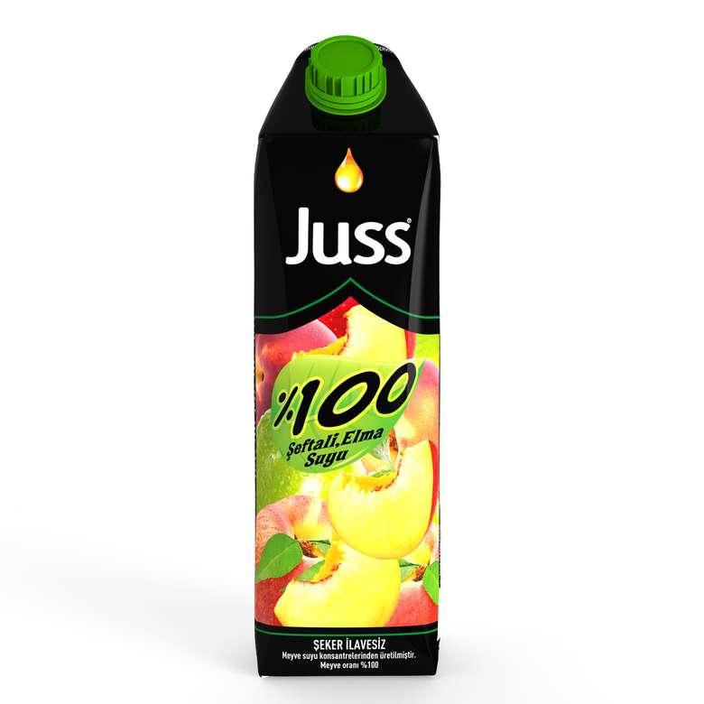Juss  %100 Meyve Suyu Elma-Şeftali 1 L