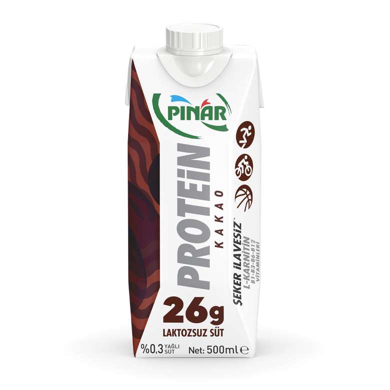 Pınar Süt Proteinli Kakaolu (%0,3 Yağlı) 500 Ml