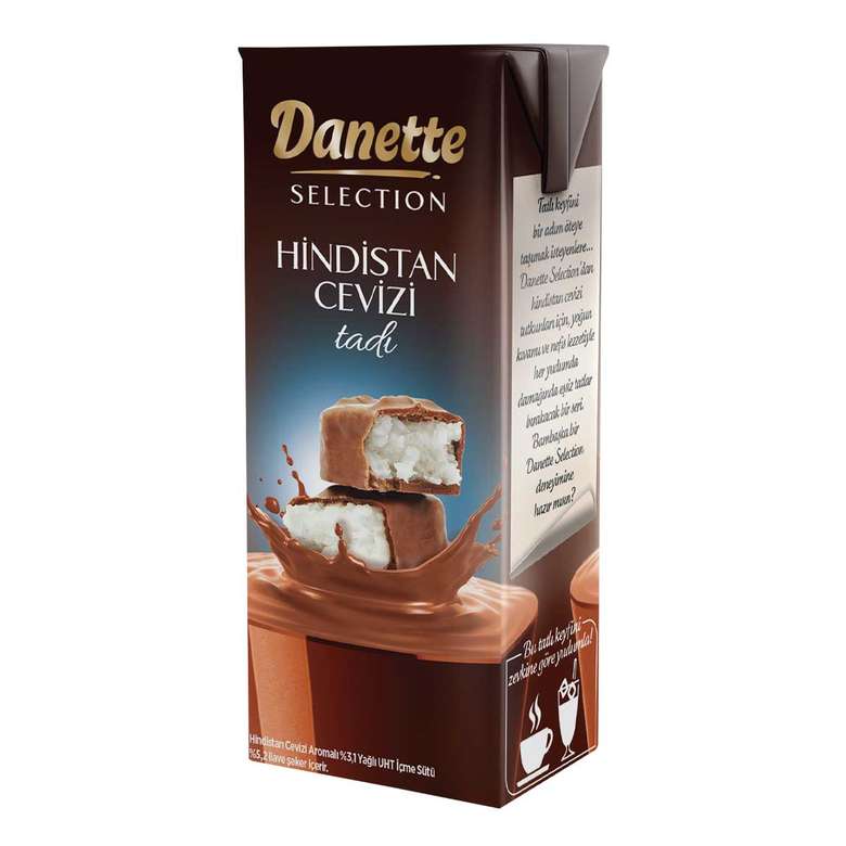 Danette Selection Hindistan Cevizi Tadında Süt  180 Ml