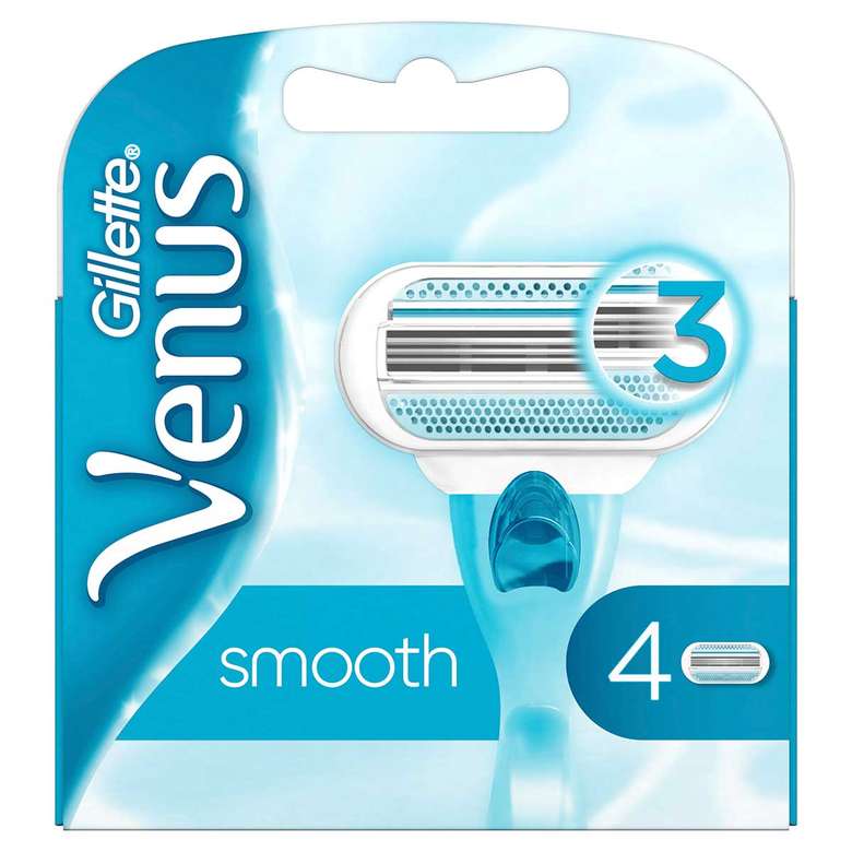Gillette Venus Smooth 4'Lü Yedek Başlık Tıraş Bıçağı
