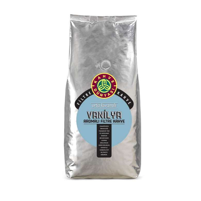Kahve Dünyası Vanilya Aromalı Filtre Çekirdek Kahve 1 Kg