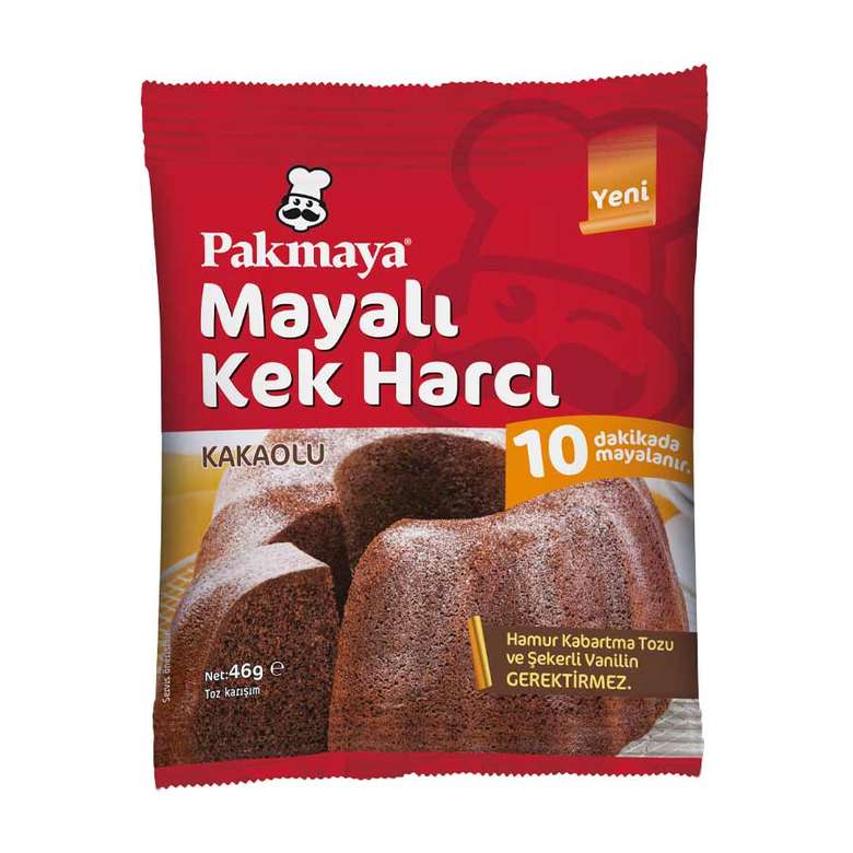 Pakmaya Mayalı Kek Harcı Kakaolu 46 g