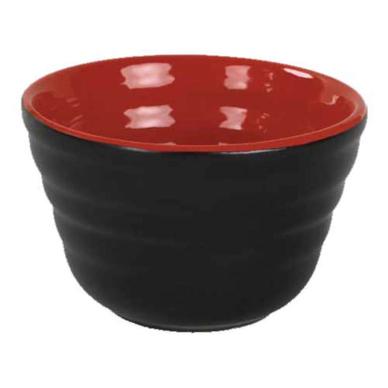 Keramika Çift Renk Çerezlik Siyah Kırmızı