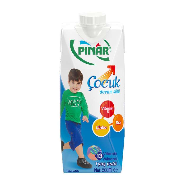 Pınar Süt Çocuk Devam (%3 Yağlı) 500 Ml