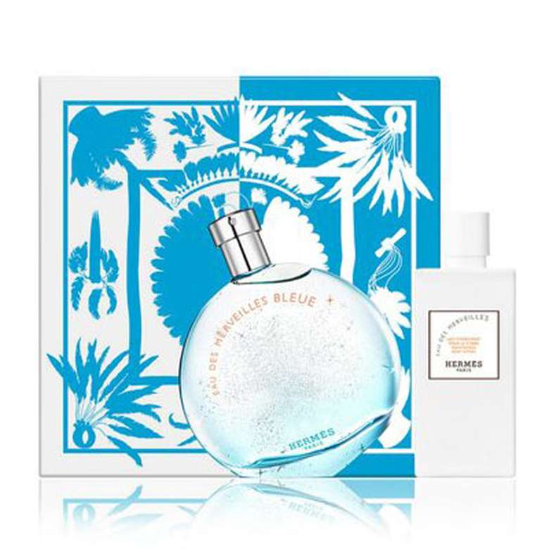 Hermes Eau Des Merveilles Bleue Edt Kadın Parfüm 100 Ml + Body Lotion 80 Ml