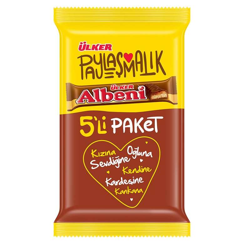 Ülker Albeni Bar Çikolata Karamelli 5X36 G