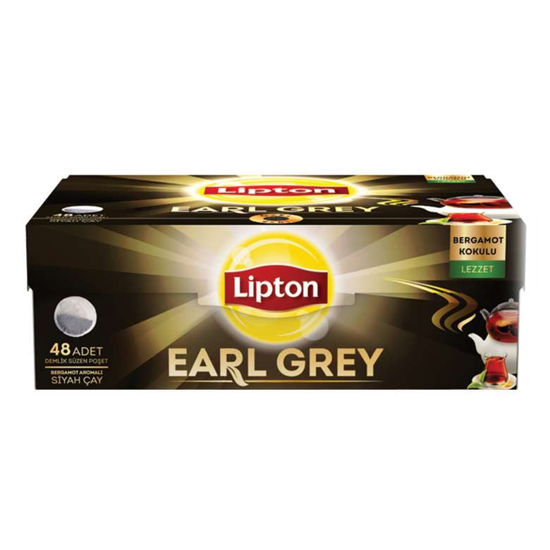 Lipton Earl Grey Demlik Poşet Çay 48'Li