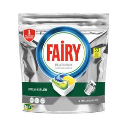 Fairy Platinum Yağlı Filtre İçin Bulaşık Makinesi Kapsülü 33'lü