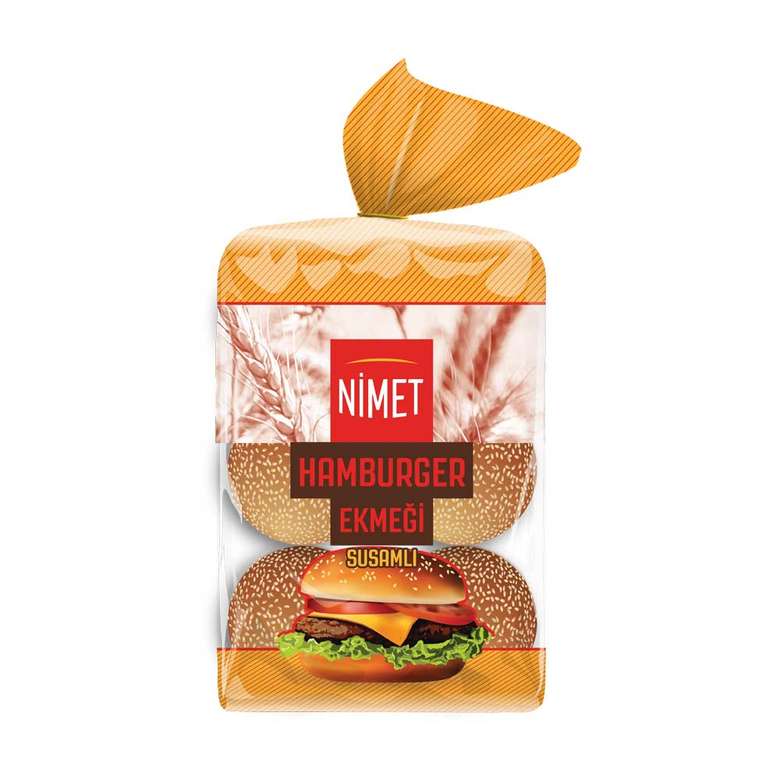 Nimet Susamlı Hamburger Ekmeği 6x70 g