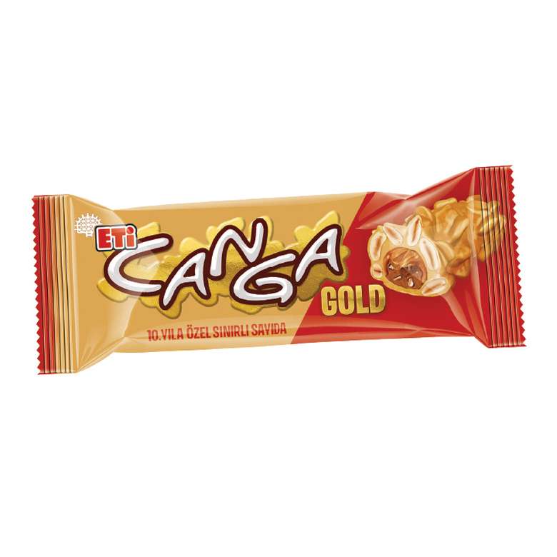 Eti Canga Gold Yer Fıstıklı Karamelli Bar Çikolata 45G