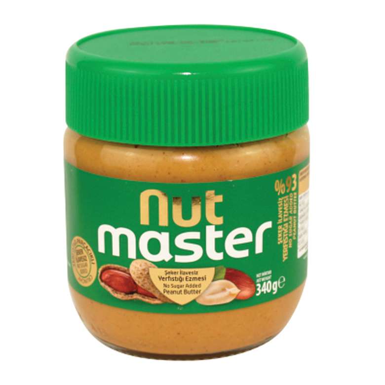 Nut Master Şeker İlavesiz Fıstık Ezmesi 340 G