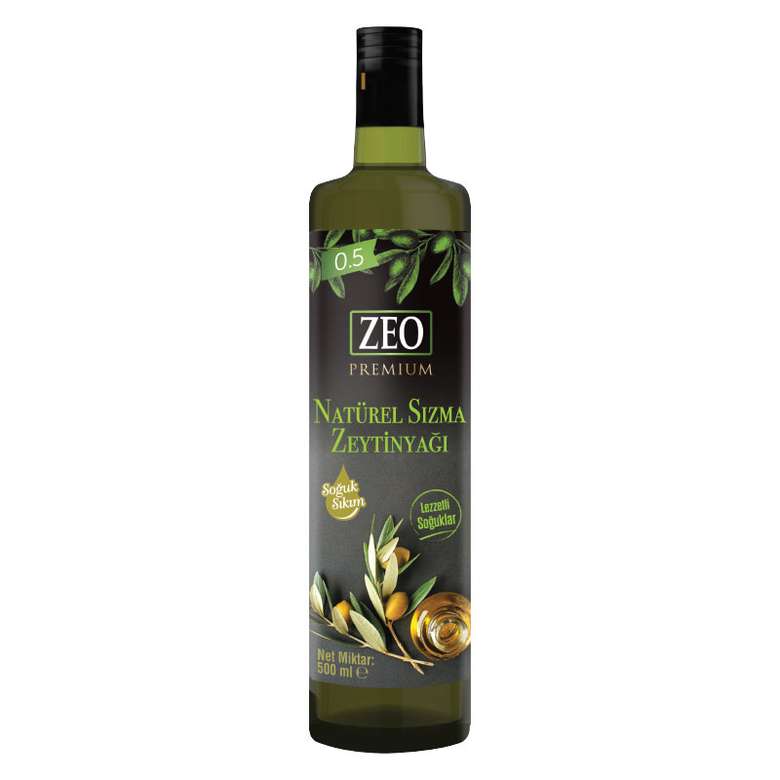 Zeo Premium Soğuk Sıkım Zeytinyağı 500 ml