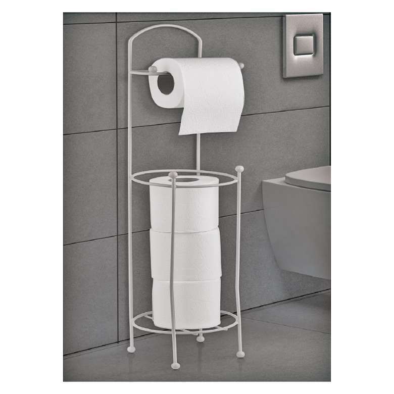 Yedekli Tuvalet Kağıtlık - Gri