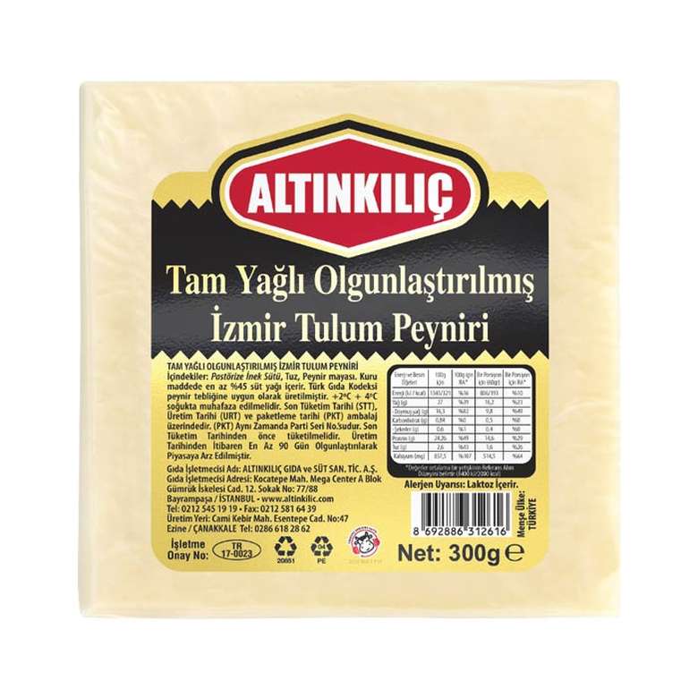 Altınkılıç İzmir Tulum Peyniri 300 g