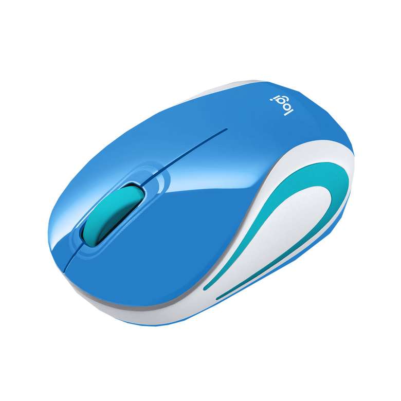 Logitech M-187 Kablosuz Mini Mouse - Mavi