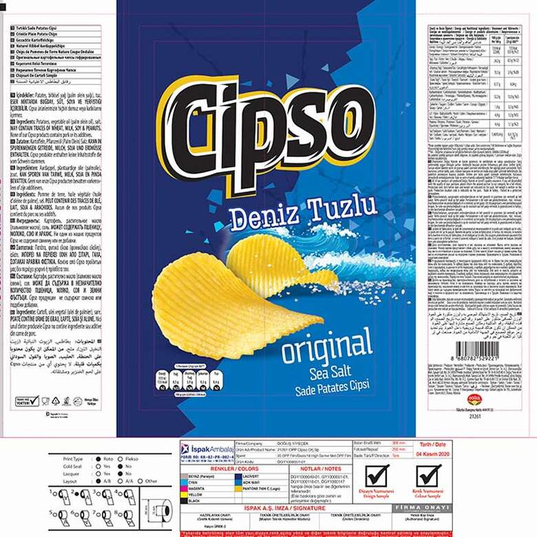 Cipso Patates Cipsi Sade 3x36 g