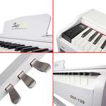 Jwin Sapphire SDP-120W 88 Tuşlu Çekiç Aksiyonlu Dijital Piyano - Beyaz