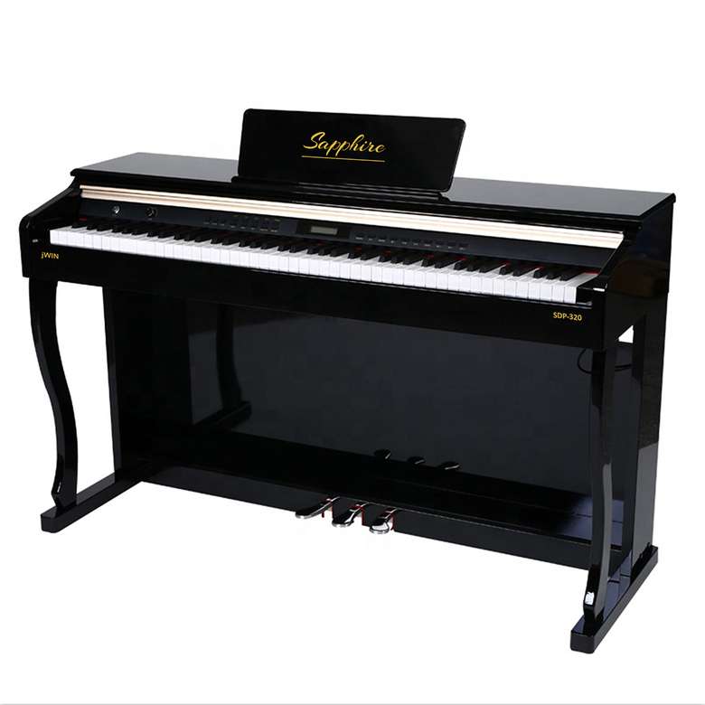 Jwin Sapphire SDP-320BK Çekiç Aksiyonlu 88 Tuşlu Dijital Piyano - Siyah