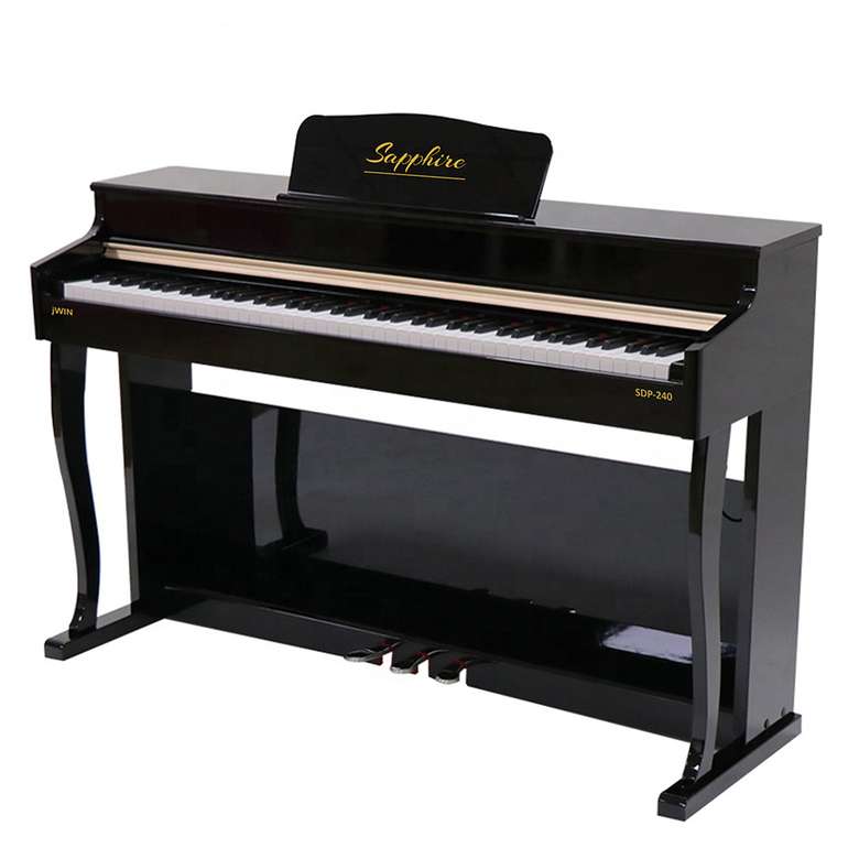 Jwin Sapphire SDP-240 Çekiç Aksiyonlu 88 Tuşlu Dijital Piyano  - Siyah
