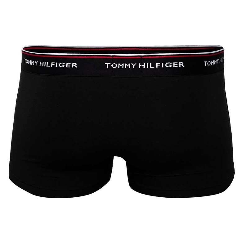 Tommy Hilfiger 1U87903841-990 3'lü Erkek Boxer  Siyah