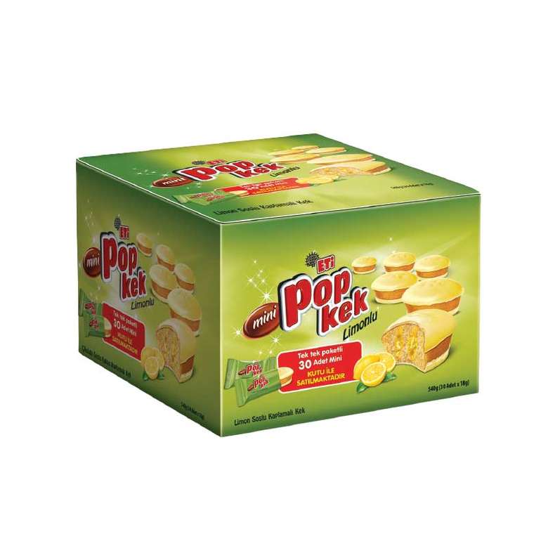 Eti Popkek Kek Mini Limonlu 30x18 G