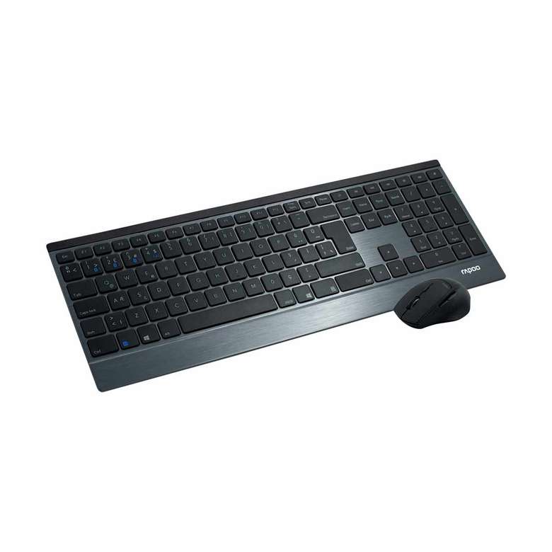 Rapoo 18896 KMS WRL-9500M Çok Modlu Ultra Slim Klavye Mouse Seti