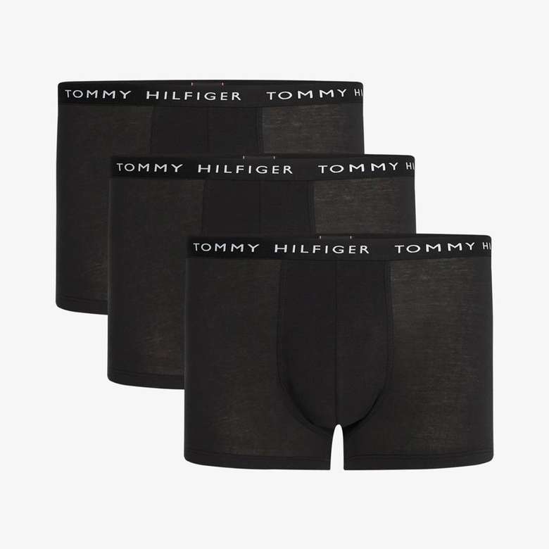 Tommy Hilfiger 3'lü Boxer Erkek UM0UM02203-0VI Siyah