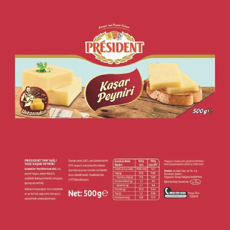 President Kaşar Peyniri 500 g
