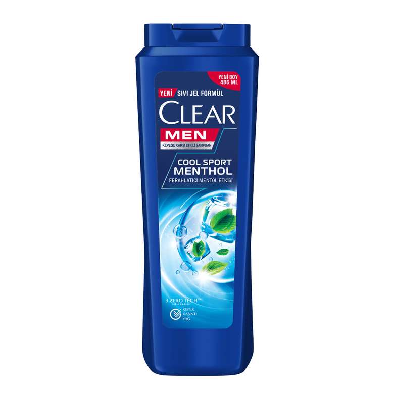 Clear Şampuan Cool Sport Menthol 485 Ml