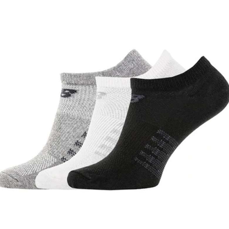 New Balance N624-3EU 3'lü Unisex Çorap  Siyah-Beyaz, L