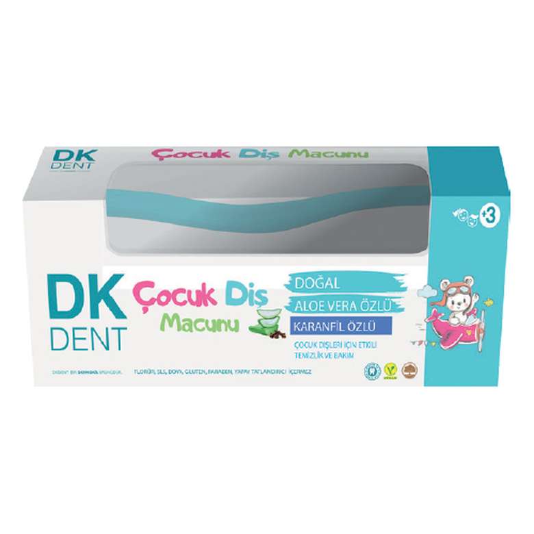 DK Dent Diş Macunu 50 Ml+Çocuk Diş Fırçası Turkuaz