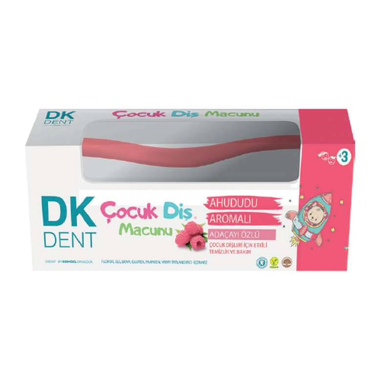 DK Dent Diş Macunu 50 Ml+Diş Fırçası Kırmızı Pembe