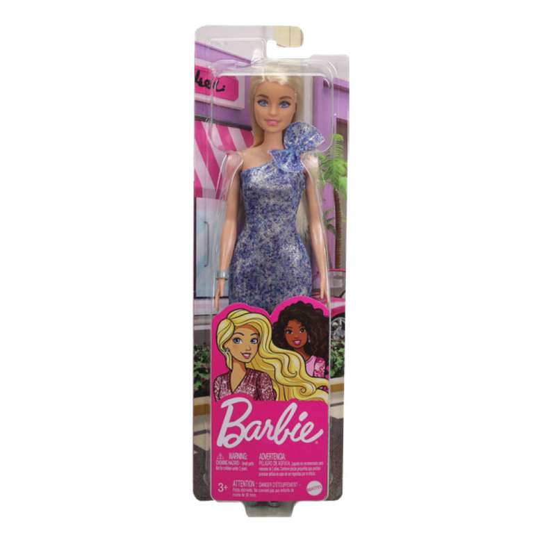 Oyuncak Barbie Pırıltılı Bebek Mavi