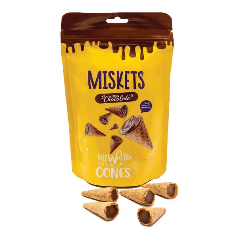Miskets Gofret Cornet Mini Çikolata 120 G