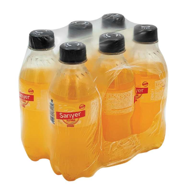 Sarıyer Portakal Aromalı Şekersiz Gazlı İçecek 6x250 ml