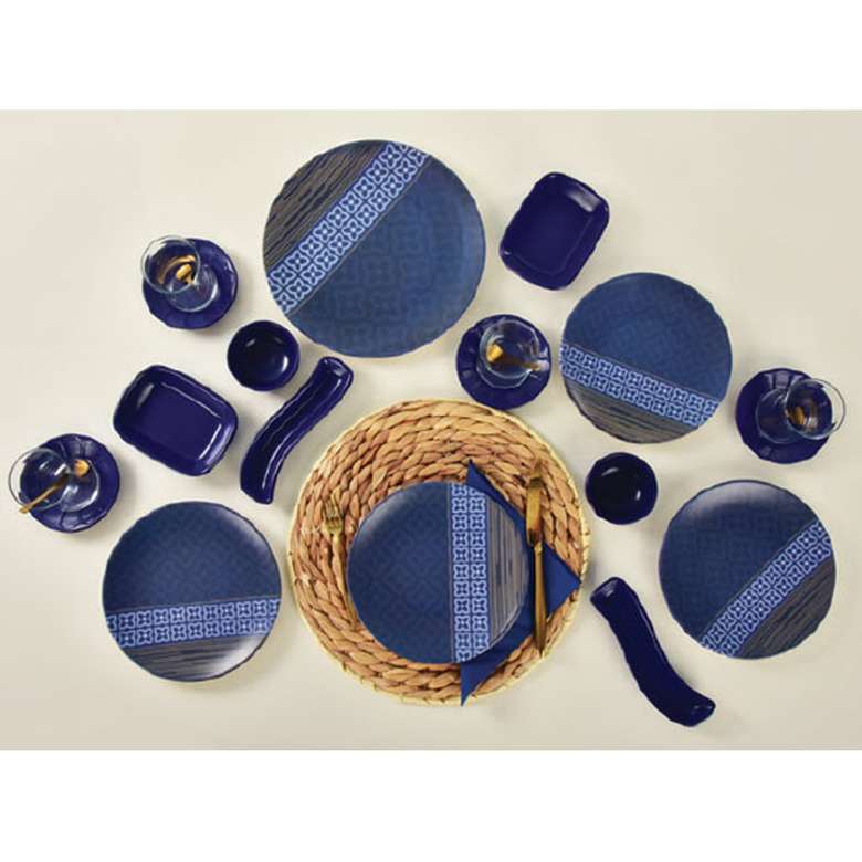 Keramika Kahvaltı Seti 19 Parça Lacivert Mavi