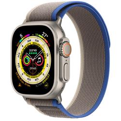 Apple Watch Ultra 49 mm Titanyum Kasa Akıllı Saat Mavi Gri