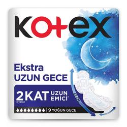 Kotex Extra Uzun Gece Hijyenik Ped 9'lu