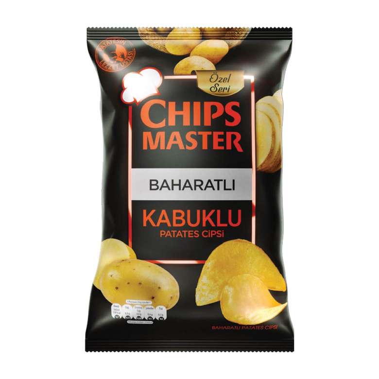 Cips Master Baharatlı Kabuklu Patates Cipsi 104 G