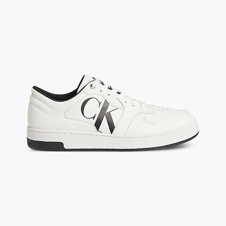Calvin Klein YM0YM00428-0K4 Erkek Logolu Trainer Spor Ayakkabı Beyaz - A101