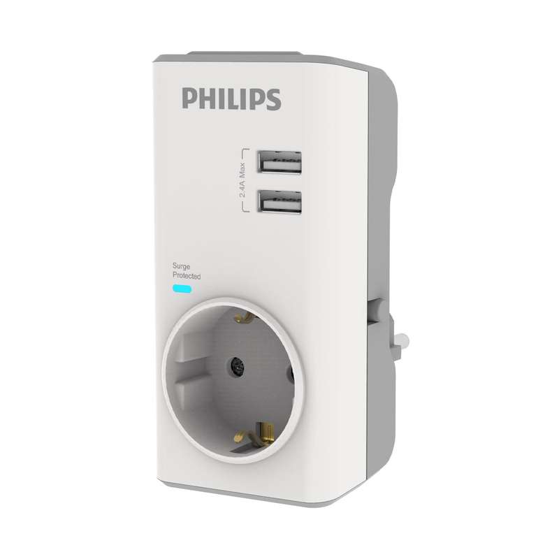 Philips CHP4010W/10 Tekli Akım Korumalı Priz Beyaz