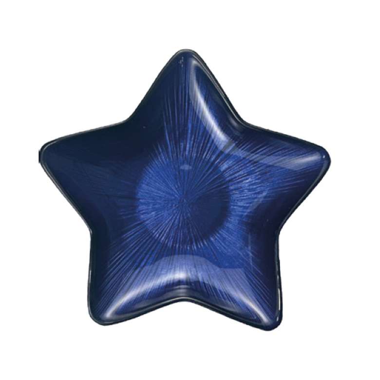 Ardacam Yıldız Cam Tabak 15 cm Mavi