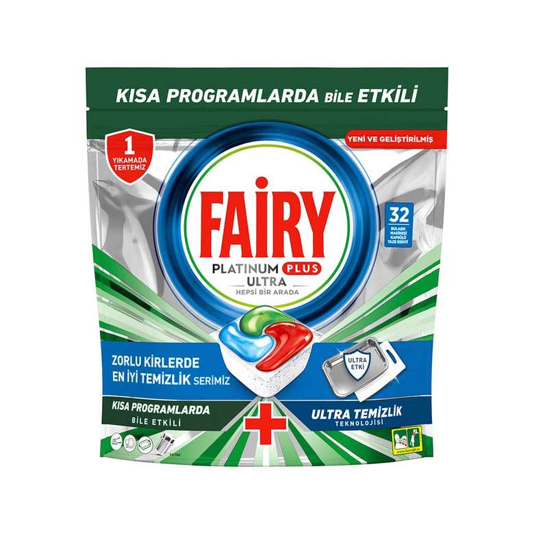 Fairy Platinum Plus Ultra Bulaşık Makinesi Kapsülü 32'li_0