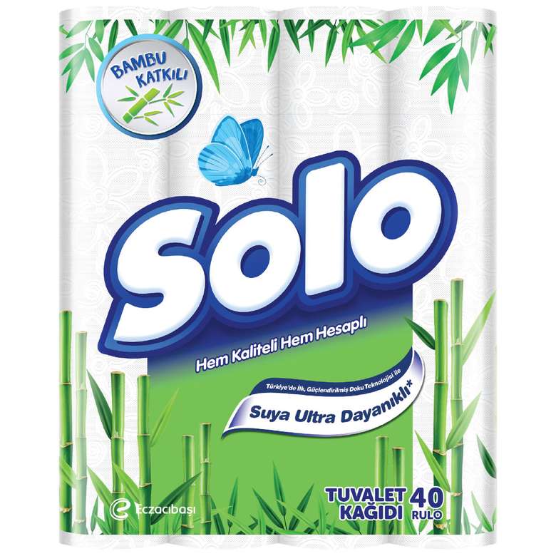 Solo Bambu Tuvalet Kağıdı 2 Katlı 40'lı